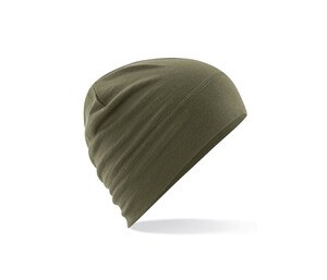 BEECHFIELD BF370 - Bonnet en laine Merino Military Green