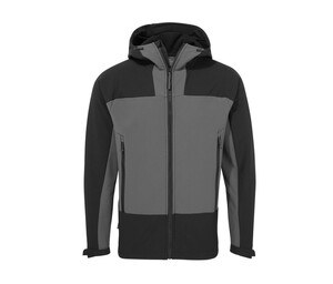 CRAGHOPPERS CEL005 - Veste Softshell à capuche bicolore Carbon Grey / Black