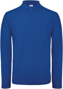 B&C CGPUI12 - Polo homme ID.001 manches longues Royal Blue