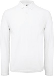 B&C CGPUI12 - Polo homme ID.001 manches longues White