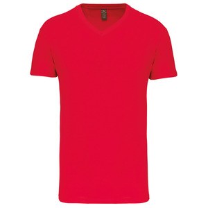 Kariban K3028IC - T-shirt Bio150IC col V homme Red