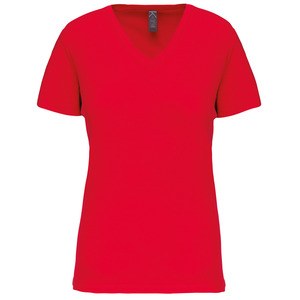 Kariban K3029IC - T-shirt BIO150IC col V femme Red