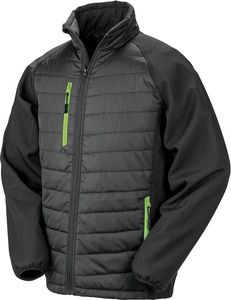 Result R237X - Veste softshell rembourrée black compass recyclée