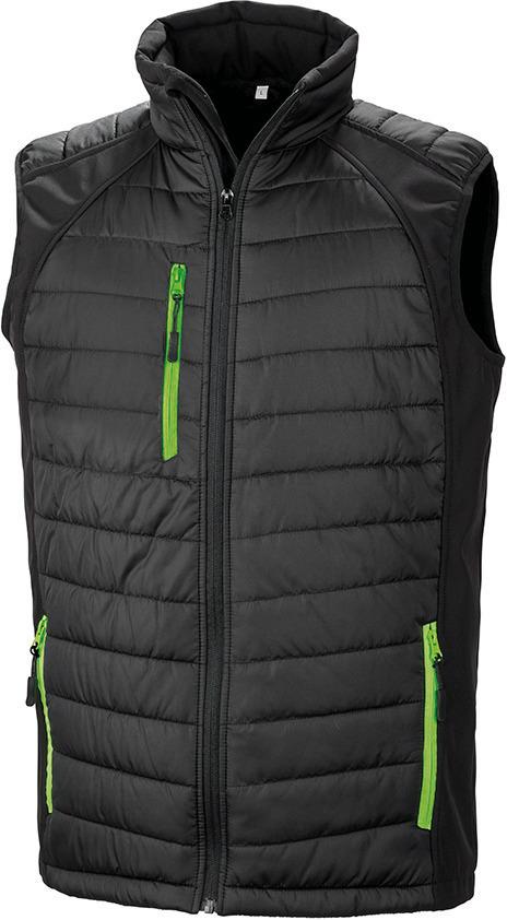 Result R238X - Gilet softshell rembourré black compass recyclé