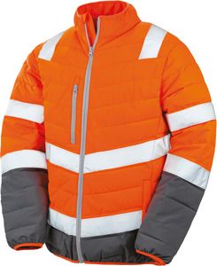 Result R325M - Veste de sécurité toucher doux Fluorescent Orange/ Grey