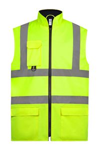 Yoko YHV005 - Bodywarmer rembourré haute visibilité Hi Vis Yellow