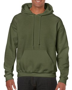 GILDAN GIL18500 - Sweater Hooded HeavyBlend for him Vert Militaire