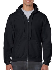GILDAN GIL18600 - Sweater Hooded Full Zip HeavyBlend for him Noir