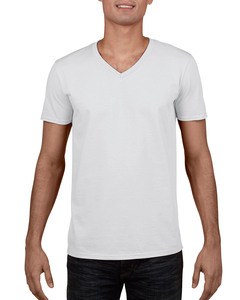 GILDAN GIL64V00 - T-shirt V-Neck SoftStyle SS for him Blanc