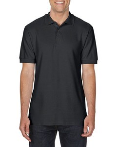 GILDAN GIL85800 - Polo Premium Cotton Double Pique SS for him Noir