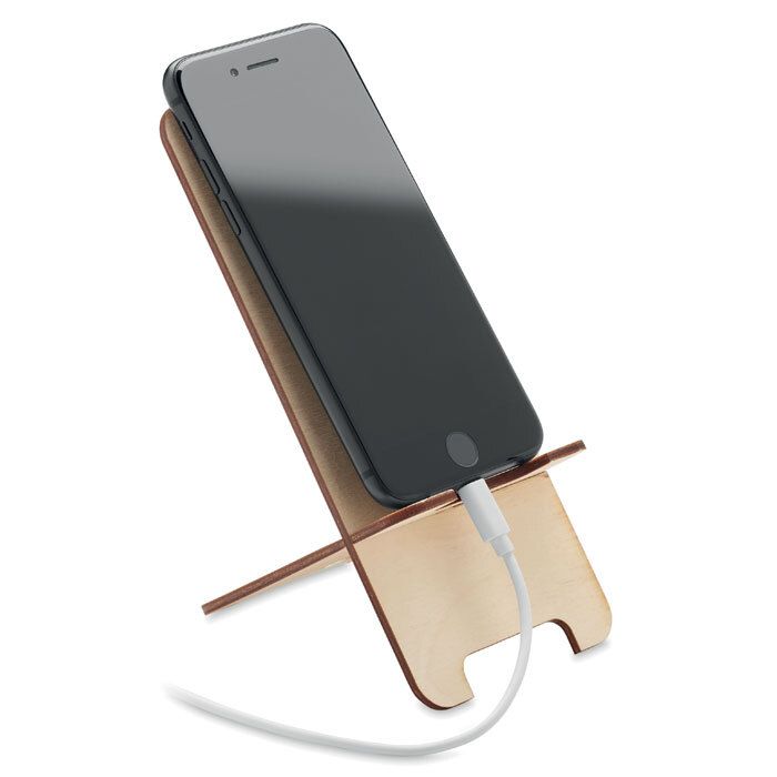 GiftRetail MO6690 - GROUW STAND Support de téléphone en bouleau