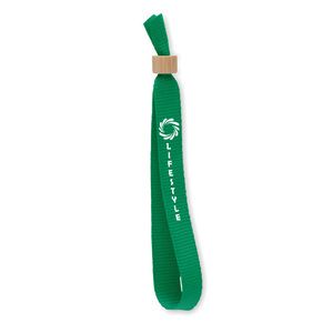 GiftRetail MO6706 - FIESTA Bracelet en polyester RPET Green