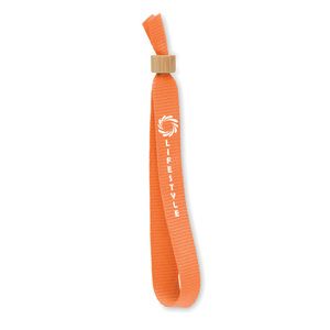 GiftRetail MO6706 - FIESTA Bracelet en polyester RPET Orange