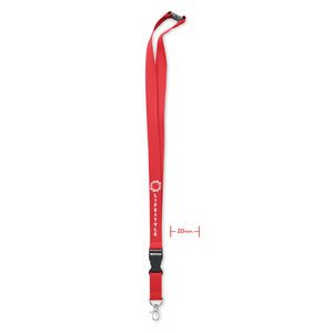 GiftRetail MO6708 - LANNYCOT Lanyard coton 20mm Rouge