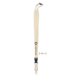 GiftRetail MO6708 - LANNYCOT Lanyard coton 20mm Beige