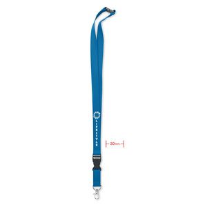 GiftRetail MO6708 - LANNYCOT Lanyard coton 20mm Bleu Royal