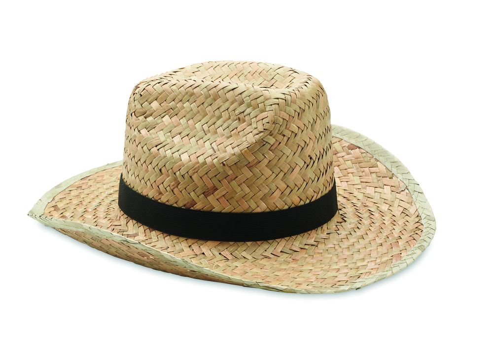 GiftRetail MO6755 - TEXAS Chapeau de cow-boy en paille