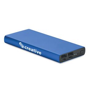 GiftRetail MO6770 - POWERFLAT 8 C Powerbank 10000 mAh Bleu Royal