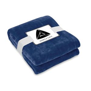 GiftRetail MO6804 - LOGAN Couverture polaire RPET 280gr Bleu