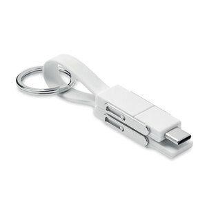 GiftRetail MO6820 - KEY C Porte-clés avec câble 4 en 1