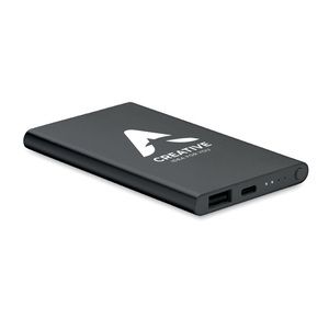 GiftRetail MO6825 - POWERFLAT C Powerbank 4000 mAh Type C Noir