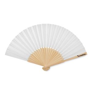 GiftRetail MO6828 - FANNY PAPER Eventail en bambou Blanc