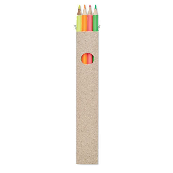 GiftRetail MO6836 - BOWY 4 crayons surligneurs dans une