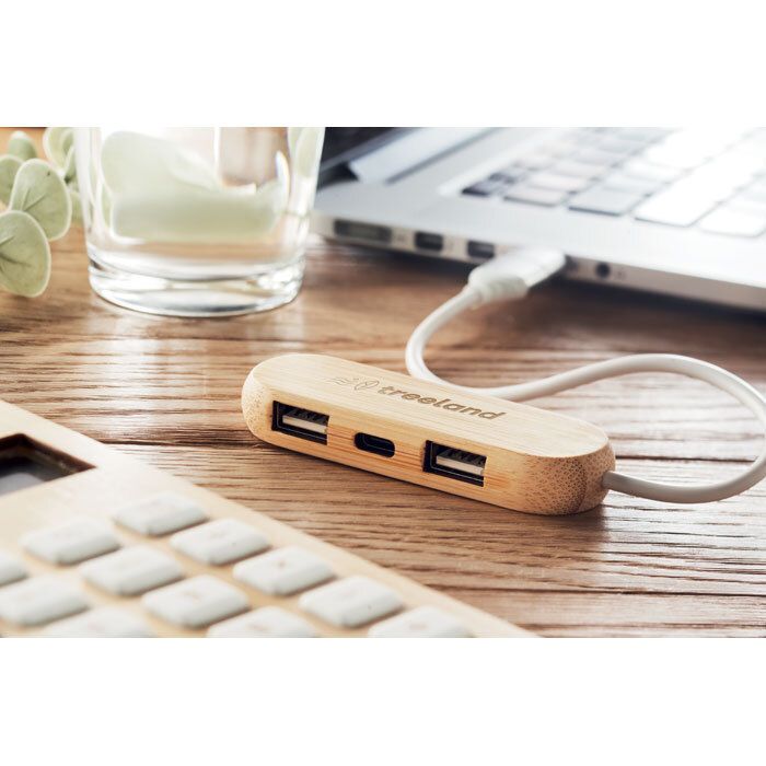 GiftRetail MO6848 - VINA C Hub USB 3 ports  câble 2 en 1