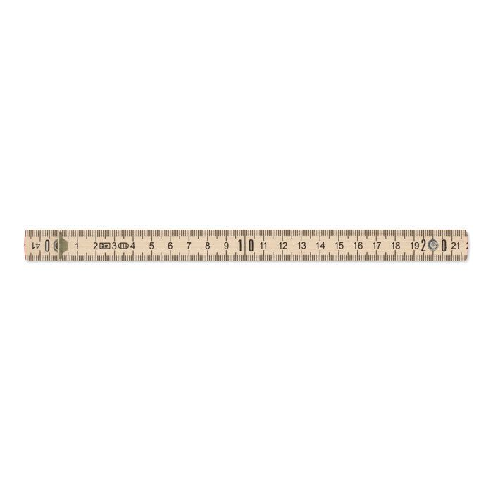 GiftRetail MO6904 - ARA Règle de charpentier en bois 2m