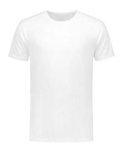 Lemon & Soda LEM1130 - T-shirt Col Rond Elasthanne White-extra longer length