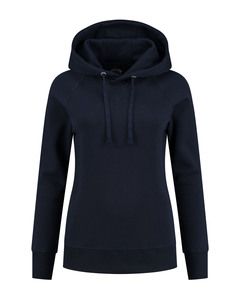 Lemon & Soda LEM3232 - Sweat Raglan Lourd à Capuche Femme Dark Navy