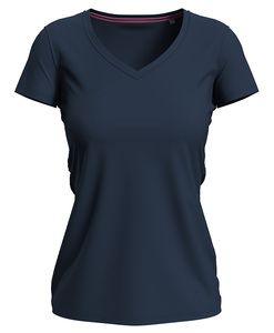 Stedman STE9710 - Tee-shirt col V pour femmes Blue Midnight