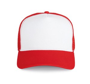 K-up KP225 - Casquette trucker - 5 panneaux Red / White