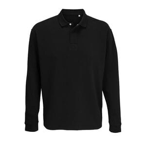 SOL'S 03990 - Heritage Sweat Shirt Unisexe Col Polo Black
