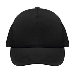 SOL'S 04092 - Seoul Casquette 5 Panneaux Black