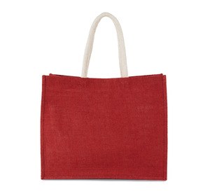 Kimood KI0219 - SAC DE PLAGE EN JUTE Red Clay