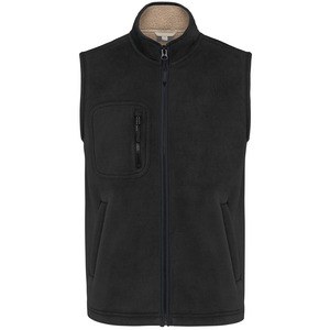 WK. Designed To Work WK610 - Bodywarmer polaire avec intérieur sherpa unisexe Black