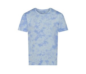 JUST T'S JT022 - Tee-shirt unisexe tie-dye Blue Cloud