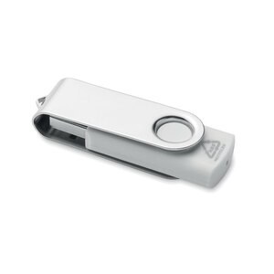 GiftRetail MO2080 - TECHMATE RABS Clé USB 16G en ABS recyclé     MO2080-06 Blanc