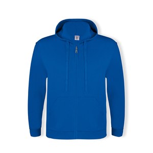 KEYA 5866 - Sweat-Shirt à Capuche + Crémaillère Adulte SWZ280 Bleu