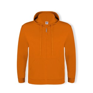 KEYA 5866 - Sweat-Shirt à Capuche + Crémaillère Adulte SWZ280 Orange