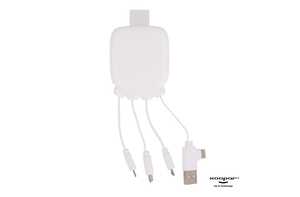 Intraco LT41410 - 3192 | Xoopar Octopus Gamma 2 Bio Charging cable with 3.000mAh Powerbank Blanc