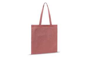 TopEarth LT95198 - Sac shopping en coton recyclé 38X42 cm Rouge