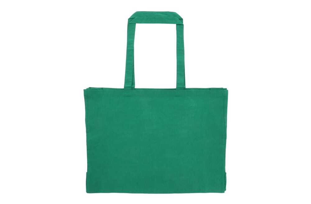 TopEarth LT95243 - Recycled cotton bag with gusset 140g/m² 49x14x37cm