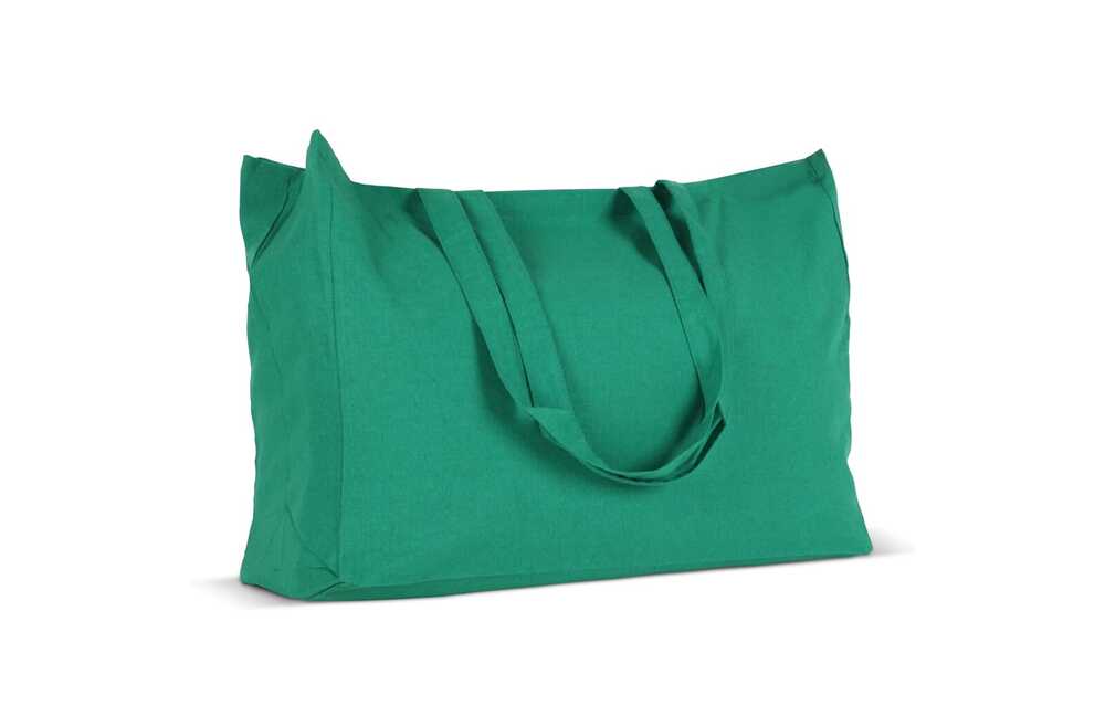 TopEarth LT95243 - Recycled cotton bag with gusset 140g/m² 49x14x37cm