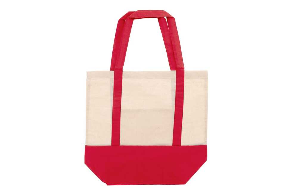 TopEarth LT95248 - Sac à provisions en coton OEKO-TEX® 140g/m² 40x10x35cm