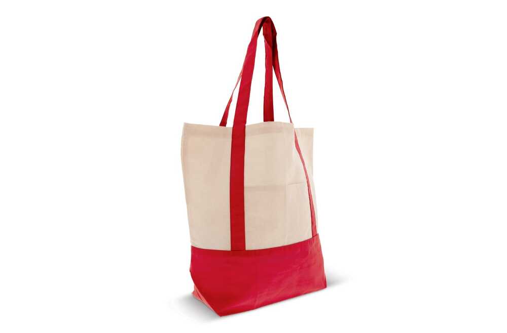 TopEarth LT95248 - Sac à provisions en coton OEKO-TEX® 140g/m² 40x10x35cm