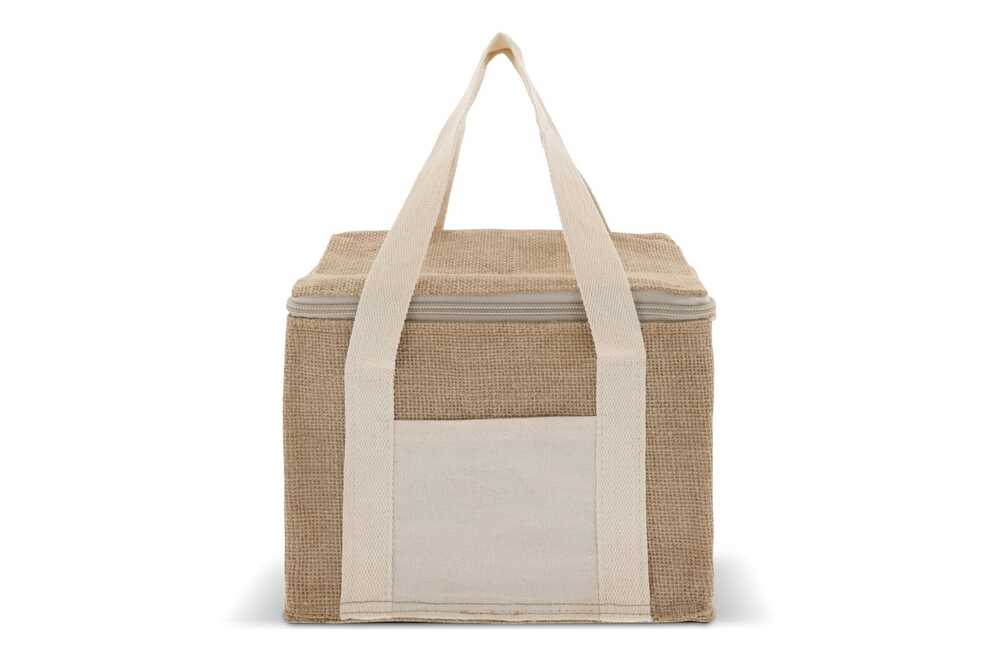 TopEarth LT95265 - Sac isotherme Jute/coton 22x18x18cm