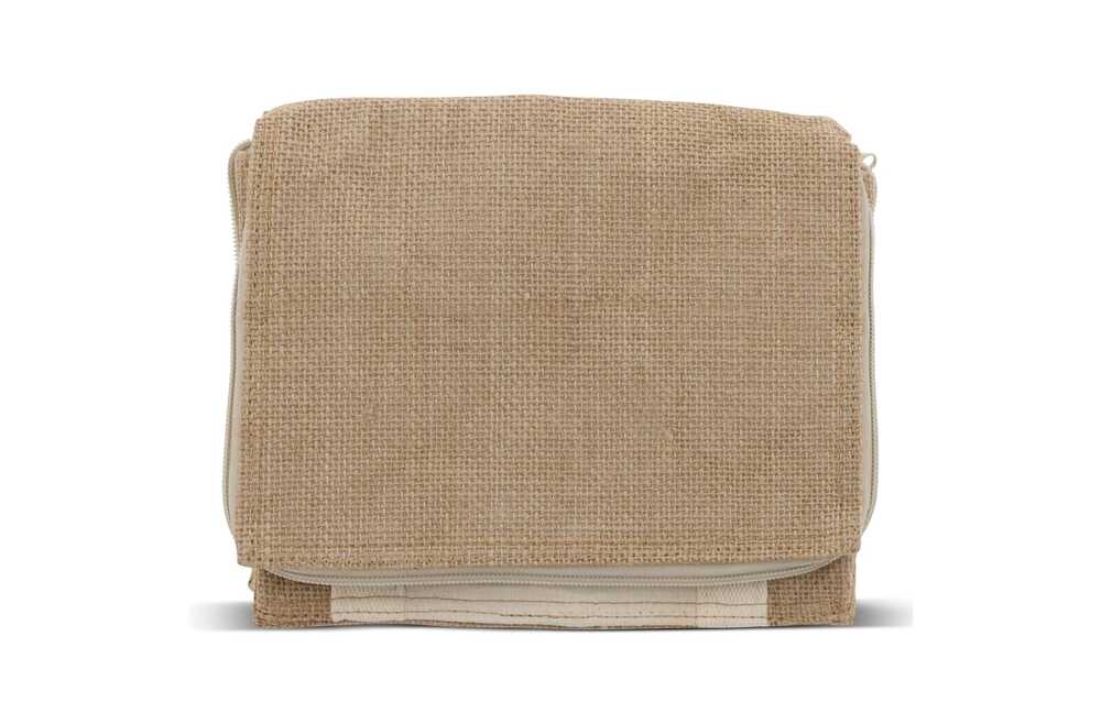 TopEarth LT95265 - Sac isotherme Jute/coton 22x18x18cm