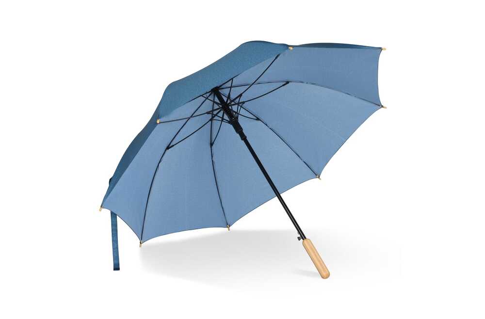 TopEarth LT97114 - Parapluie bâton 25” en R-PET. Poignée droite, ouverture automatique